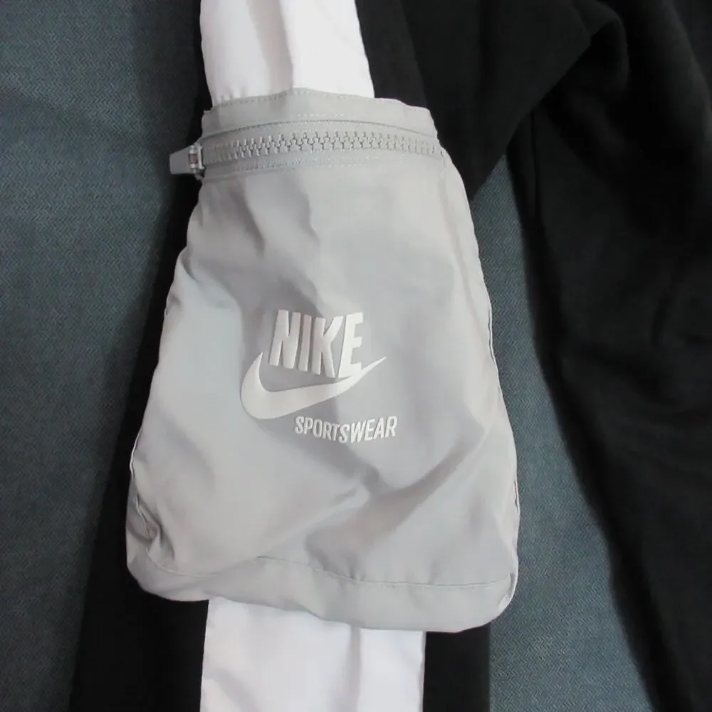 Nike Joggers Girls Large Black White French Terry Cargo Sportswear Athletic NWT